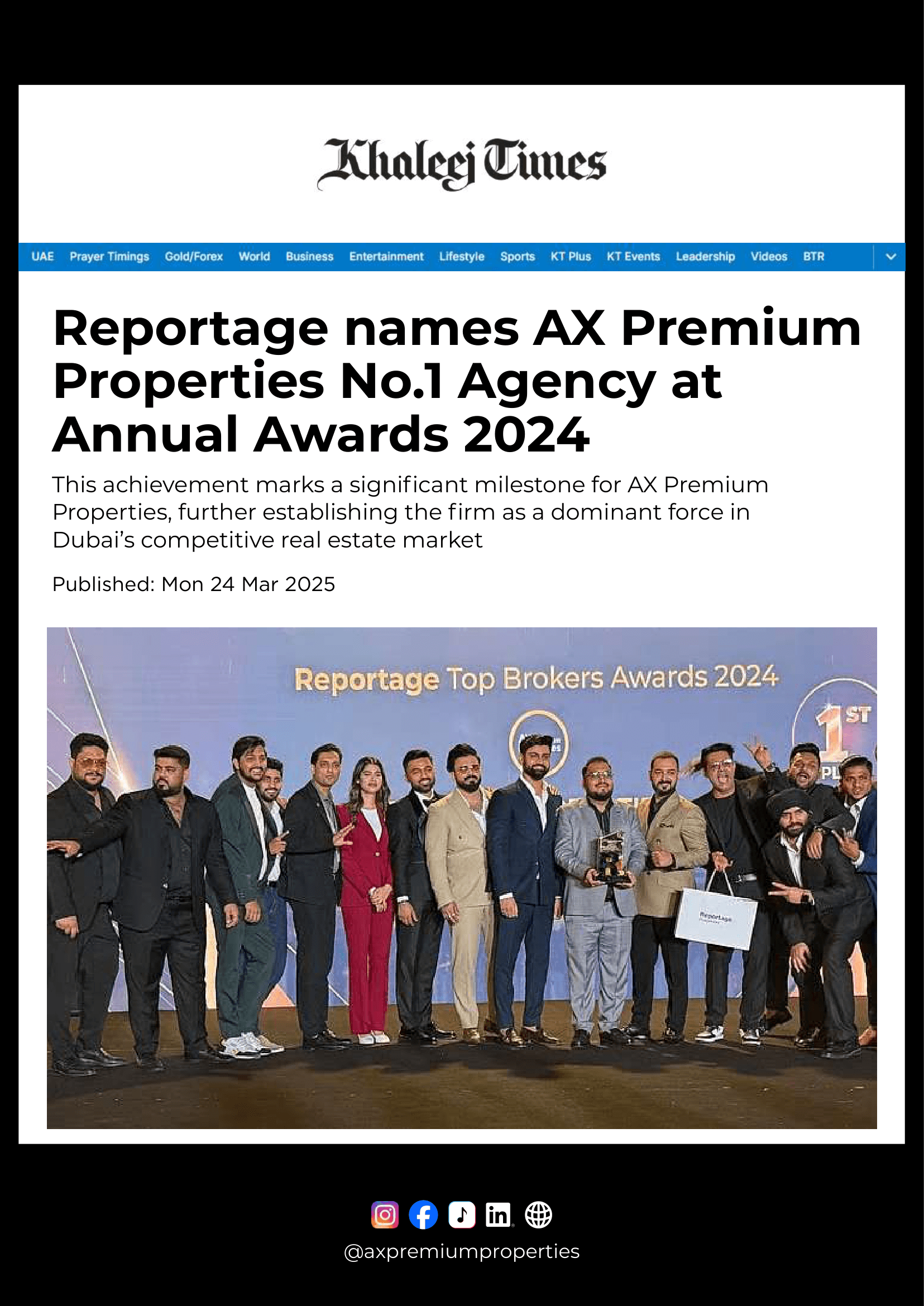 Reportage No.1 Agency Annual Awards 2024